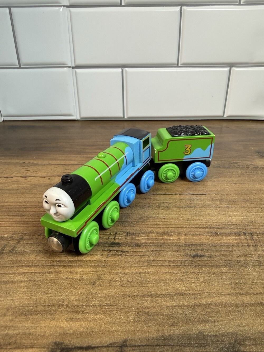 2003 Thomas & Friends 60 Year Edition Wooden Henry Train w/ Tender